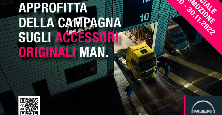 Approfitta della campagna dedicata agli accessori MAN, valida dal 01.10 al 30.11.2022